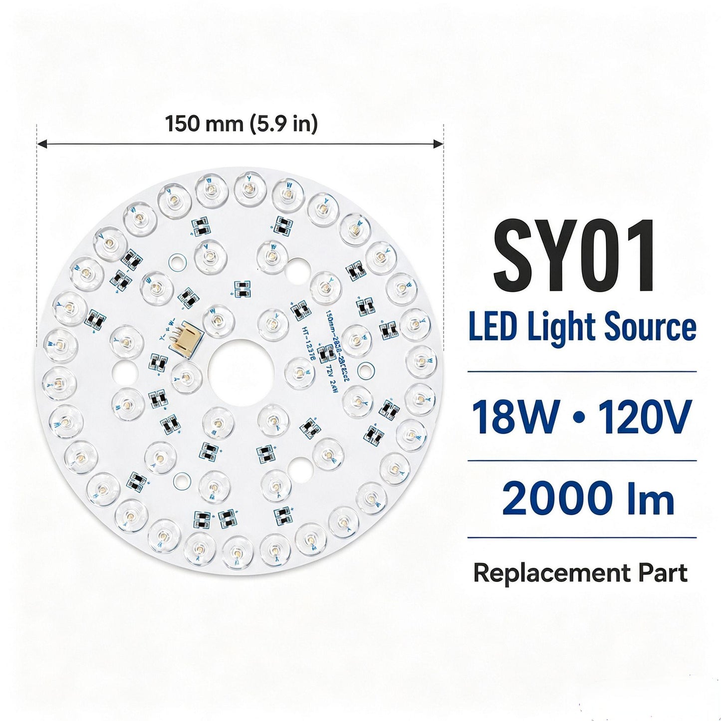 NKPU Replacement LED Light Board for SY01 Ceiling Fan