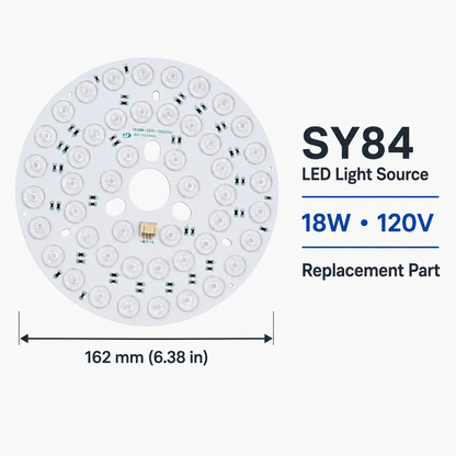 SY84 LED Light Board Replacement – 18W, 120V, 162 mm
